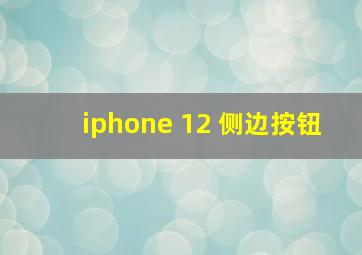 iphone 12 侧边按钮